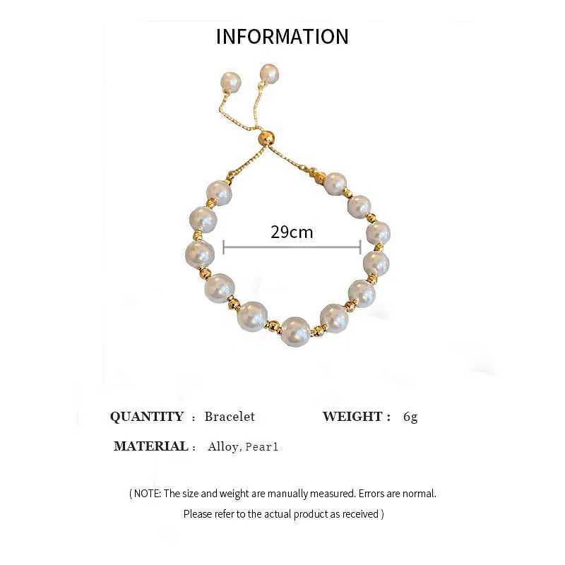 Elegant Pearl Bracelet Baroque Simulated Pearl Women Bracelet Bangles Ladies Fashion Charm Jewelry For Birtay Party GiftsXJ241214