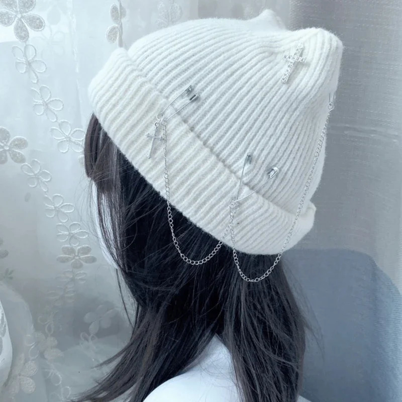 Womens Knitted Bean Hat Y2K Cat Ear Hat Womens Knitted Bean Hat Womens Knitted Bean Hat 241205