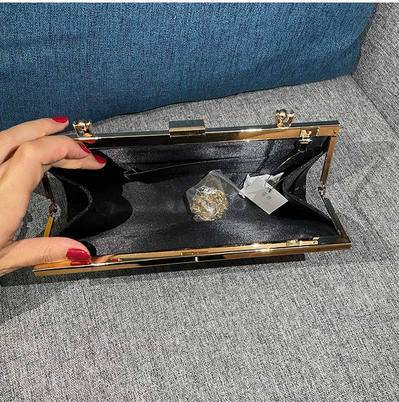 Clutch Bag New Wrinkled Shiny Dinner Bag Handbag Mobile Phone Bag Womens Banquet Bag Cheongsam Dress Bag Ktv Princess Bag 240920