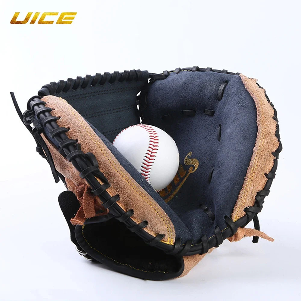 Baseball Glove Outdoor Sports Leather Baseball Catcher Glove Softball Practice Equipment Size 12.5 Left Hand for Adult Training 241213