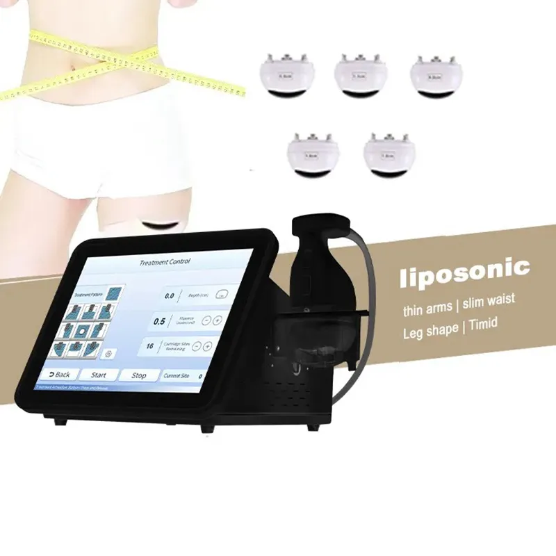 15.7 Inch Touch Screen Liposonic Device Hifu Body Slimming Liposonic Machine Cellulite Reduction Skin Tightening Dissolve Fat Device