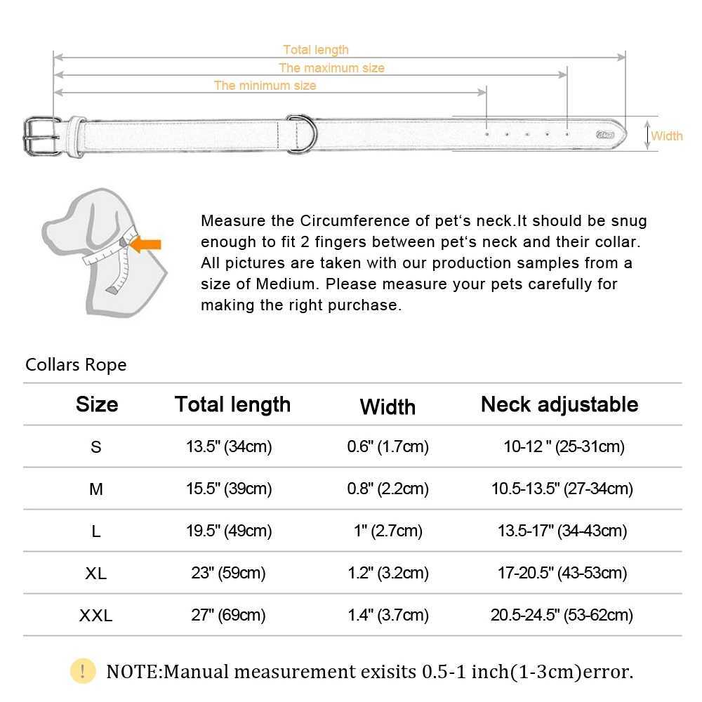 Dog Harnesses Large Dog Collar Soft Padded Dog Collars Durable Real Leather Pet Necklace Collar for Big Dogs Rottweiler Labrador Pitbull H250217