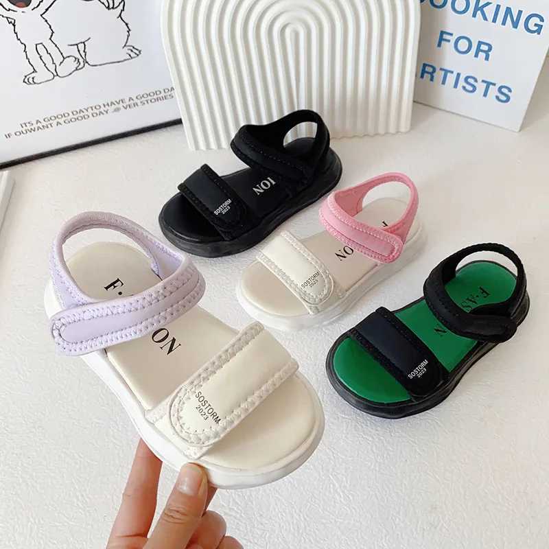 Sandals 2024 New Summer Children Casual Shoes Boys Beach Sandals Kids Lightweight Closed Toe Baby Sport Sandals for Girls Eu Size 26-34 H241213