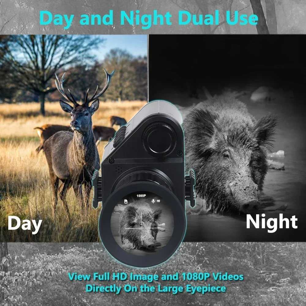 Megaorei M5 Night Vision Scope for Hunting Infrared Rifscope Monocular Zoomab Digital Camera HD 1080P with CrosshairXJ241214