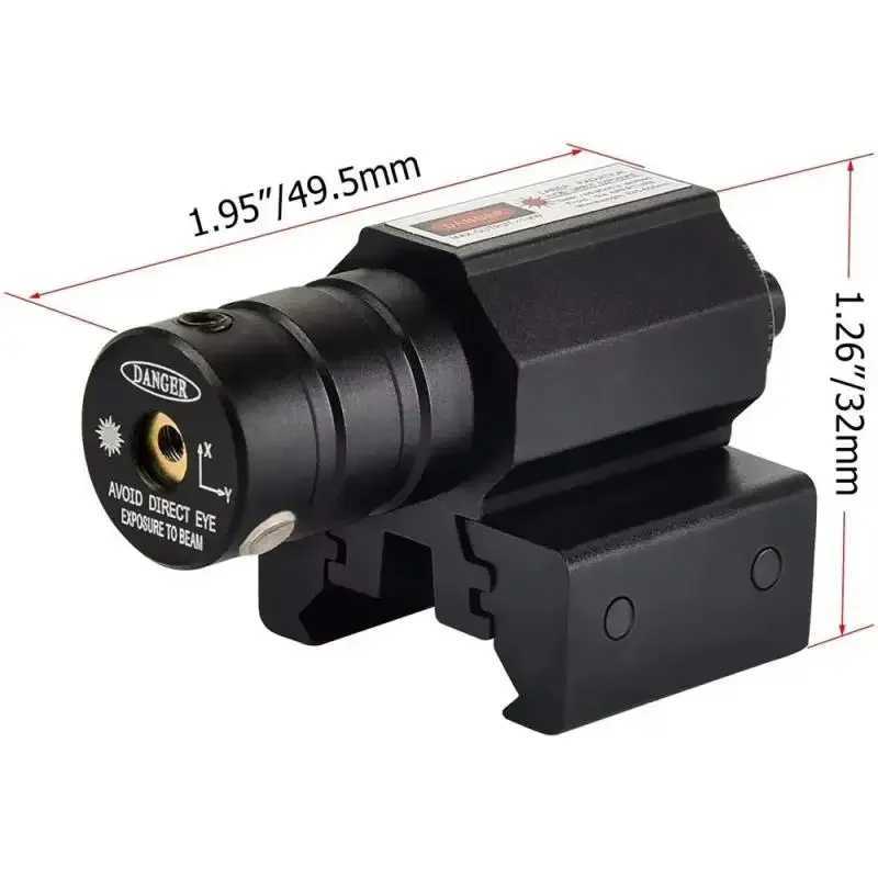 Adjustab Picatinny Rail Mount Rif Pistol Airsoft Laser With Batteries Lasers Red Green Dot Laser Sight Scope 11mm 20mmXJ241214
