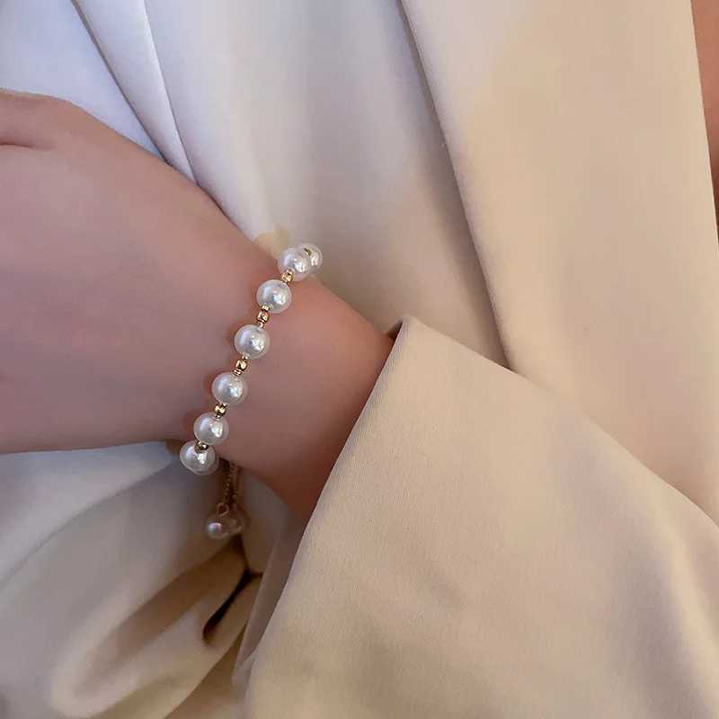 Elegant Pearl Bracelet Baroque Simulated Pearl Women Bracelet Bangles Ladies Fashion Charm Jewelry For Birtay Party GiftsXJ241214