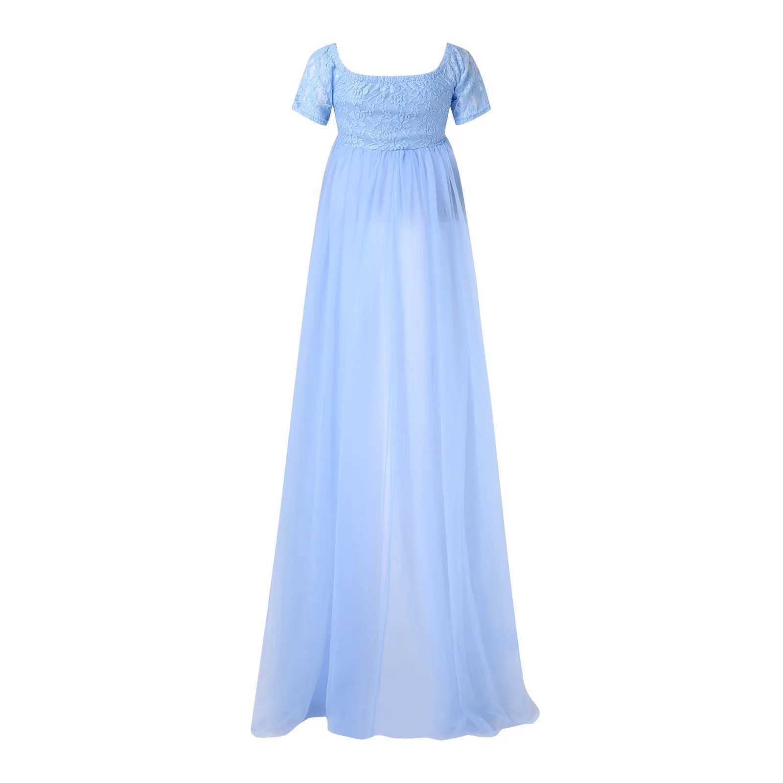 Materni Dress Wedding Dresses Clothes Breast Feeding Dress Supplier Elegant Large Swing Lace Materni Dresses PhotoshootXJ241213
