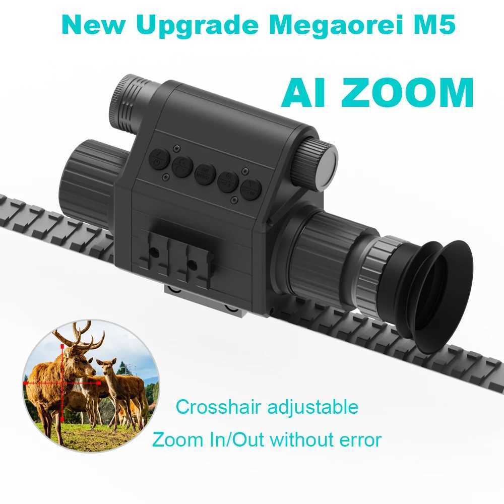 Megaorei M5 Night Vision Scope for Hunting Infrared Rifscope Monocular Zoomab Digital Camera HD 1080P with CrosshairXJ241214