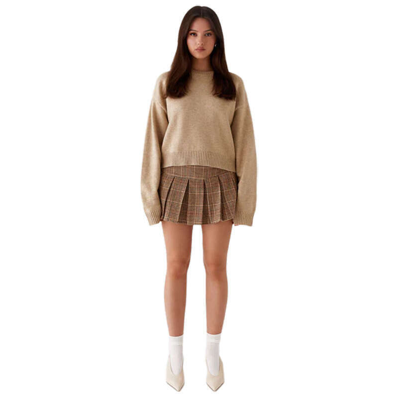 New Knitted Women's Fashion Versatile Casual Outerwear Loose Hooded Sweater Women