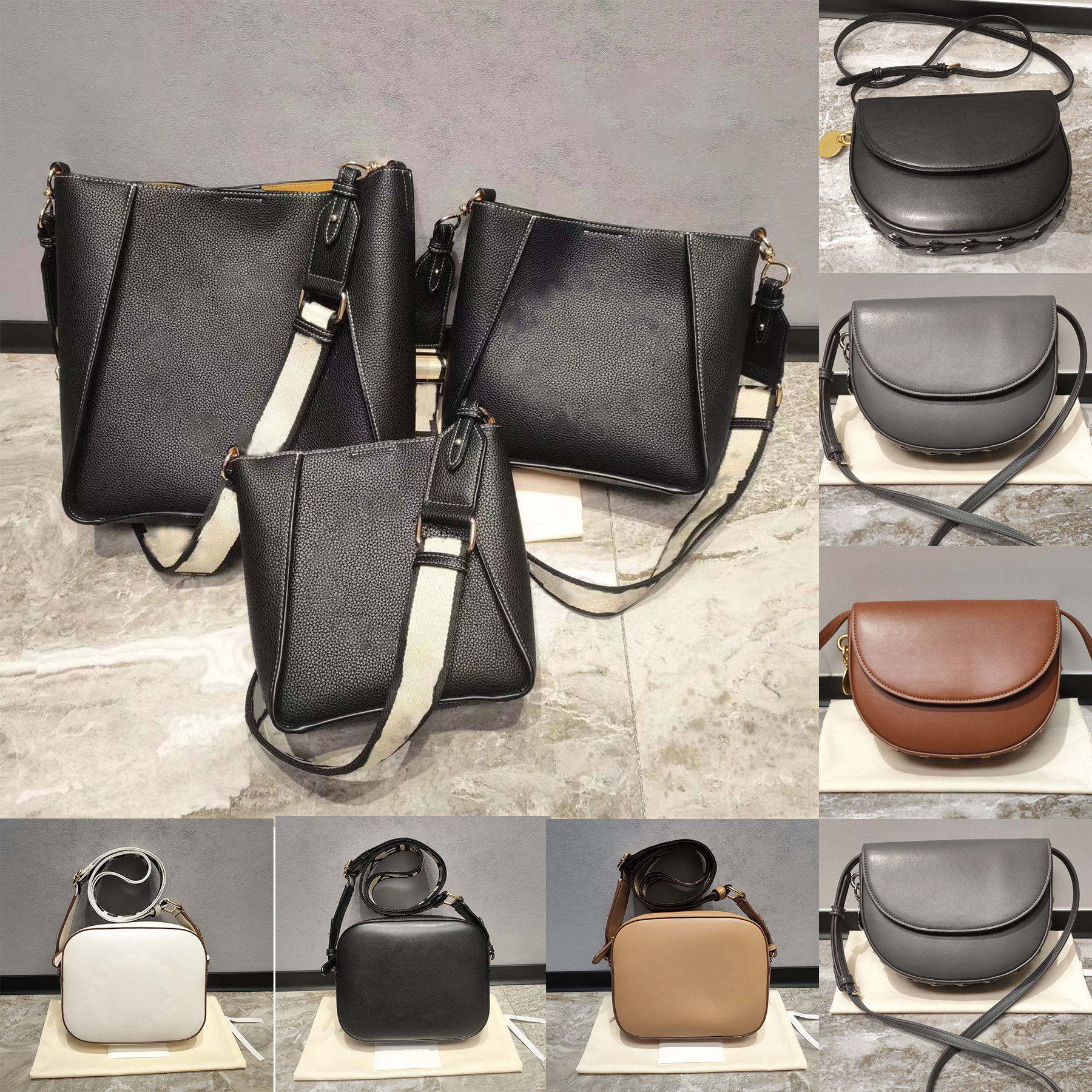 stellamccartneys designer embossed bucket bags chain shoulder bag medium vegan crossbody handbags women black bucket luxury frayme croco eeffect bags