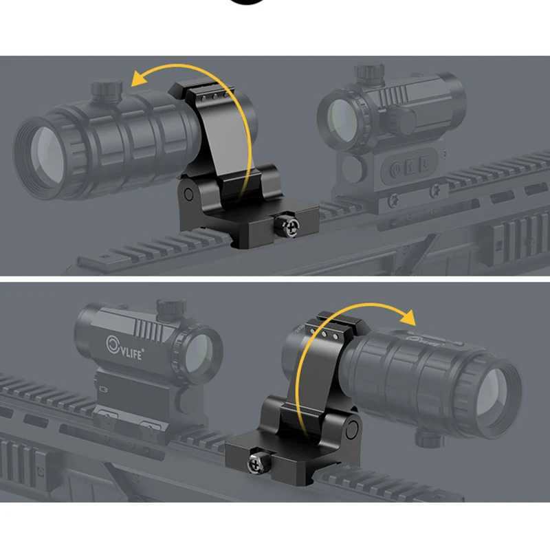 3X Magnifier Combo Rifscope Scopes3 MOA Rif Hunting Red Dot Holographic Auto Brightn Adjustment Flip-to-Side SighXJ241214