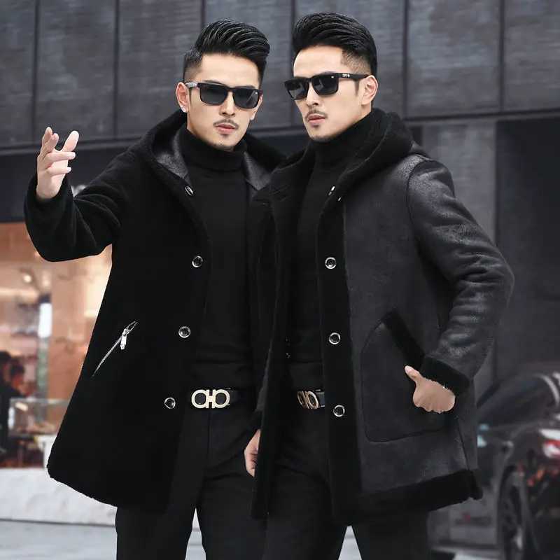 Winter mens real wool coat mens autumn coat mens double-sided coat Ropa Hombre coat A36 W241213
