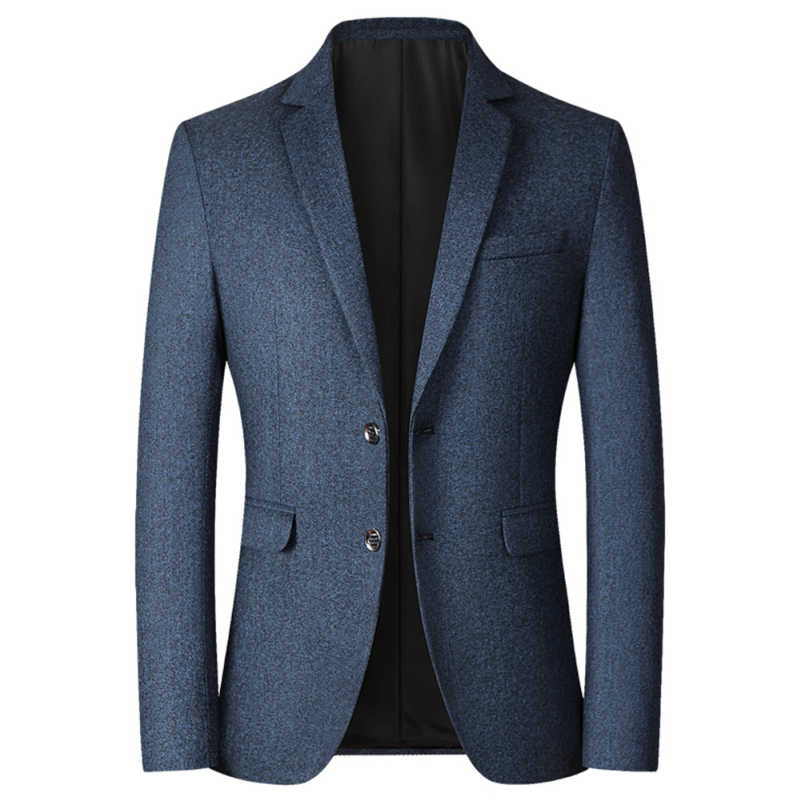 Handsome One Piece New Fashion Wedding Tuxedos Men Suit Peaked Lapel Jacket Two Button Single Breasted Customize Pockets Bridegroom Formal Prom Party 
