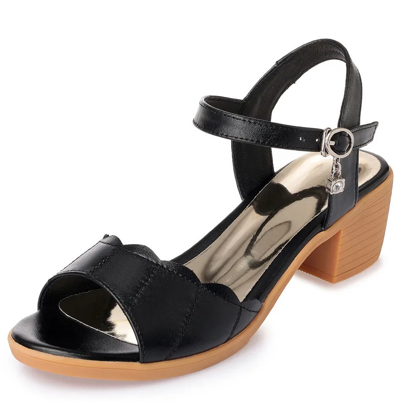 AIYUQI Women Sandals Genuine Leather Women Sandals Plus Size Summer Female Peep Toe Rome Shoes Woman Sandalie Fashion