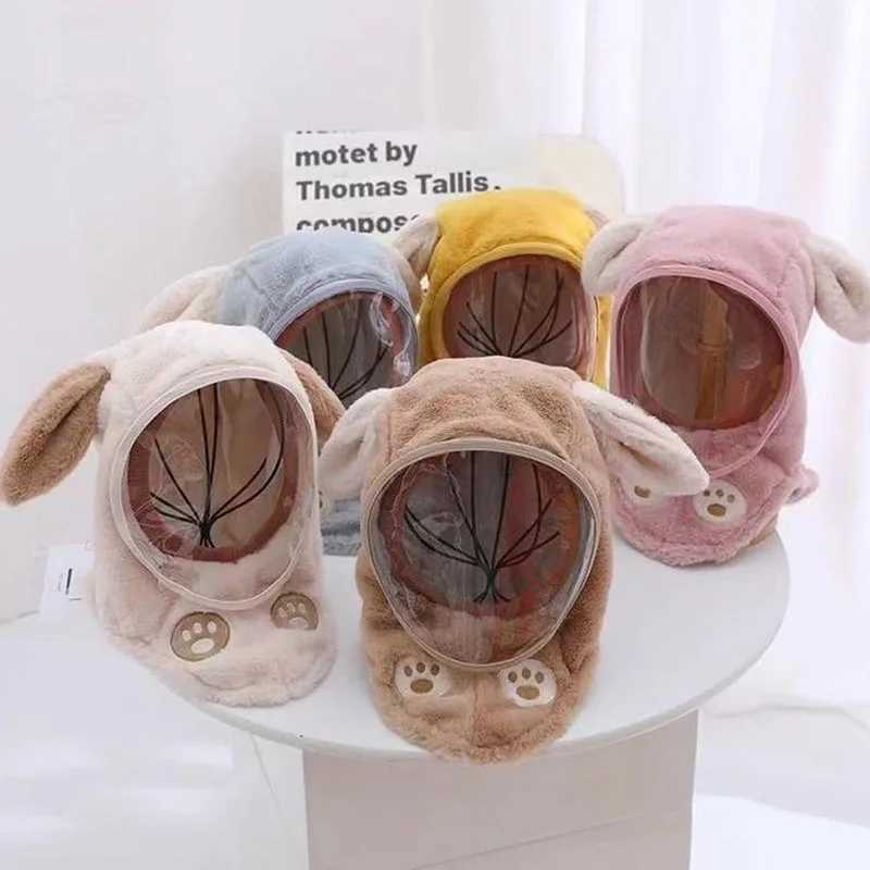 Childrens hat autumn windproof hat+childrens ear protection hat for girls and boys windproof thick and warm baby scarf W241213