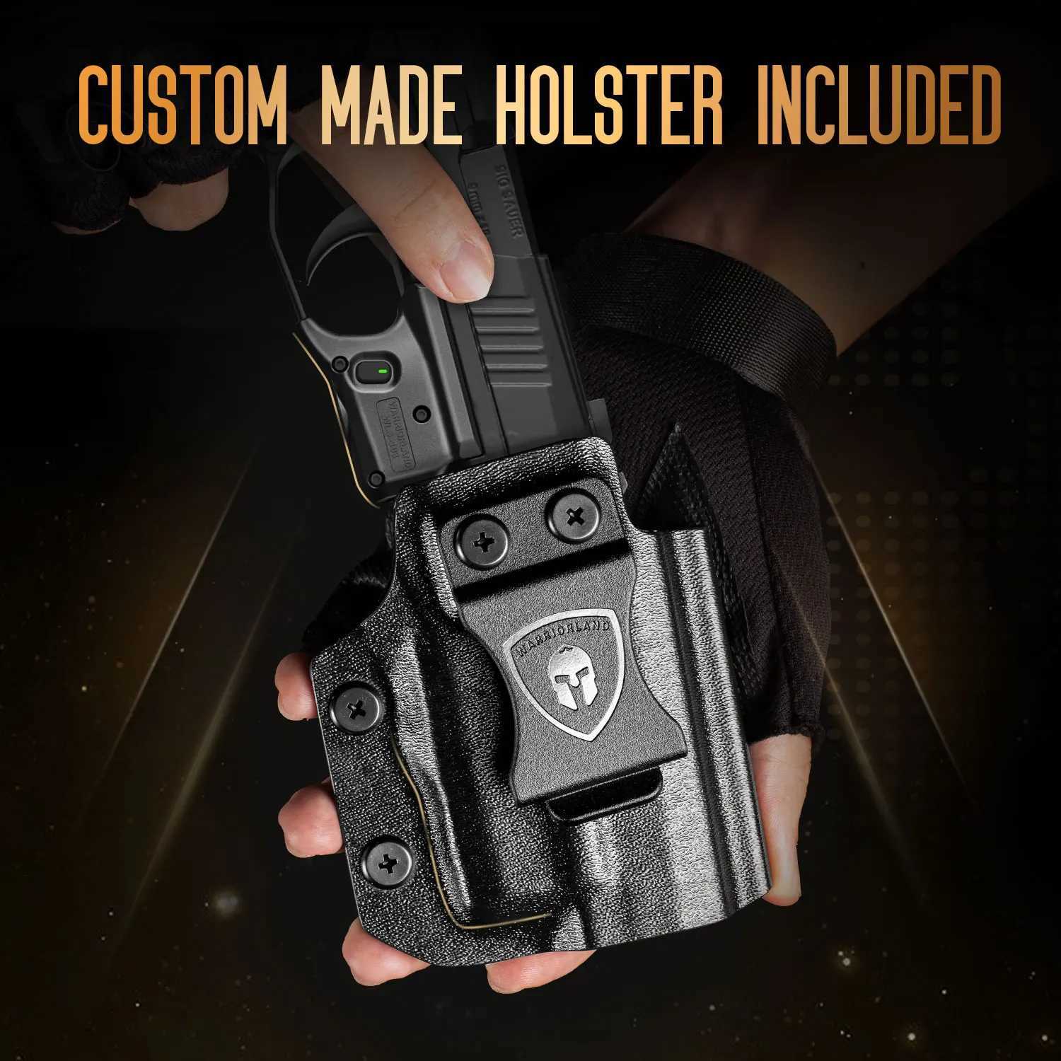 WARRIORLAND Gun Red Laser Light and Kydex Holster Combo Tailored Fit For Sig Sauer P365/P365X/P365XLXJ241214