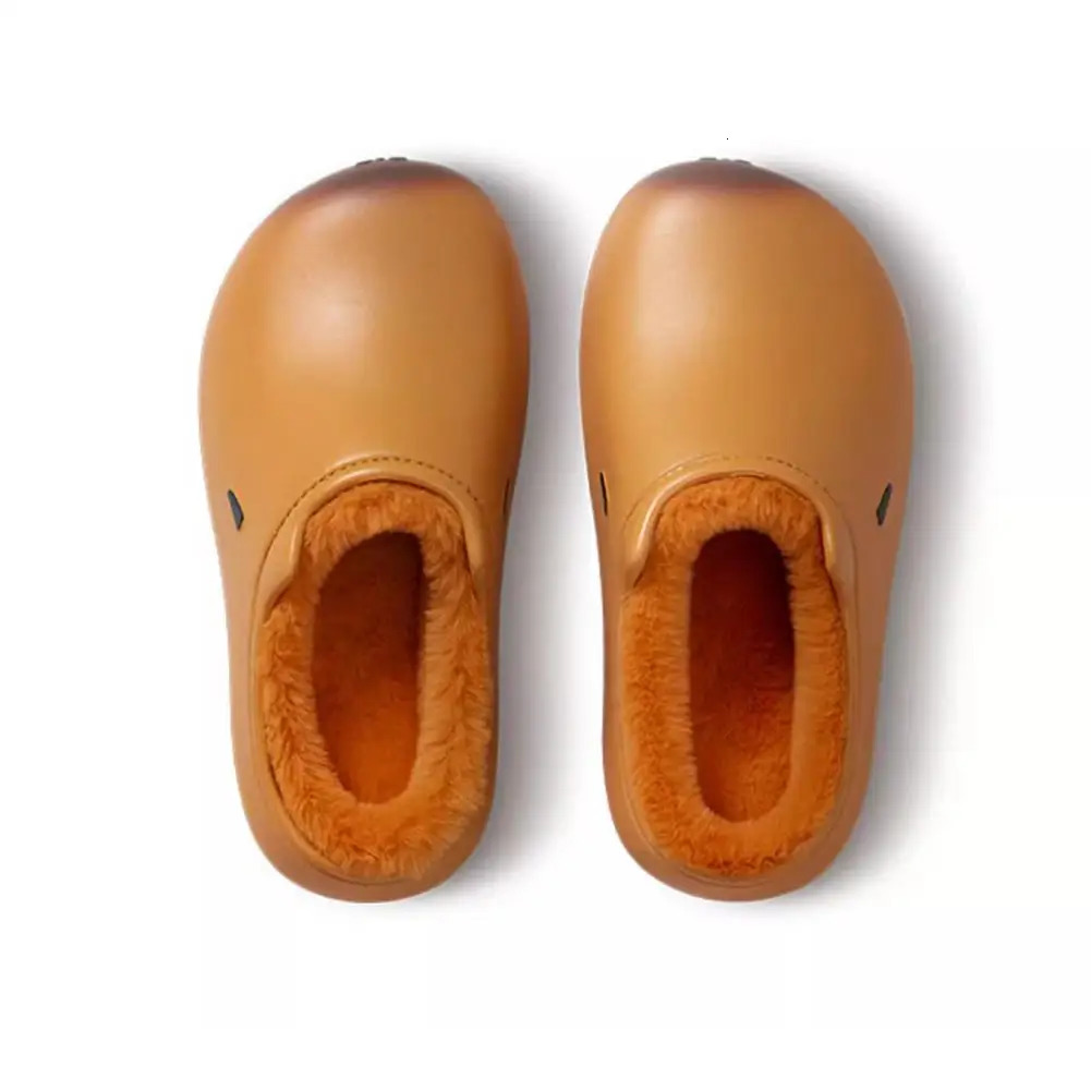 Cute Cartoon Capybara Cotton Slippers Half Wrap Heel Home Soft Nonslip Warm Breathable Indoor Plush Shoes Winter 241214