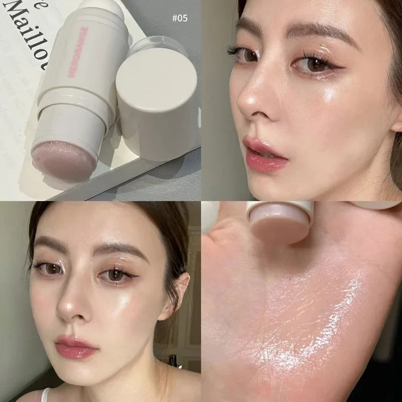 Water Light Rouge Blush Stick Waterproof Natural Cheek Blusher Cream Low Saturated Brightening Korean Face Highlighter Makeup 241213