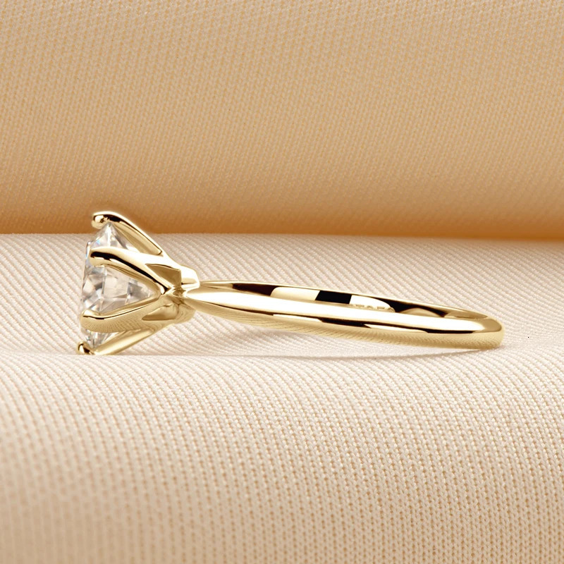 Lnngy 9MM 3CT Ring 925 Sterling Silver Engagement Solitaire Rings for Women Lovers Couples Wedding Bands Jewelry 241213