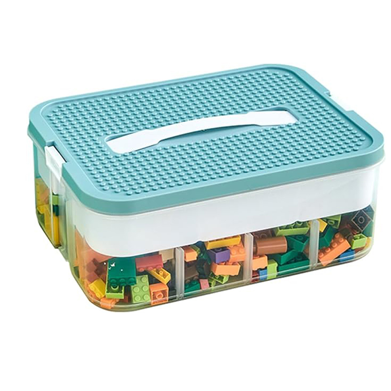 Best-Selling High Quality Children's Foldable Storage Container Stackable Toy Organizer with Transparent Bottom Cover