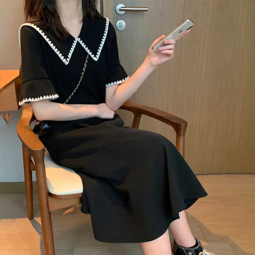 Summer Fashion Materni Straight Dress Sweet Lovely Loose Clothes for Pregnant Women PregnancyXJ241213