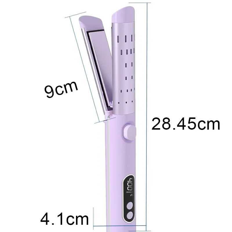 NOVUS 2 In 1 Hair Curler Straightener Fast Heating Hair Curling Iron With Cooling Air 4 Adjustable Temptures Hair Straightener W241214