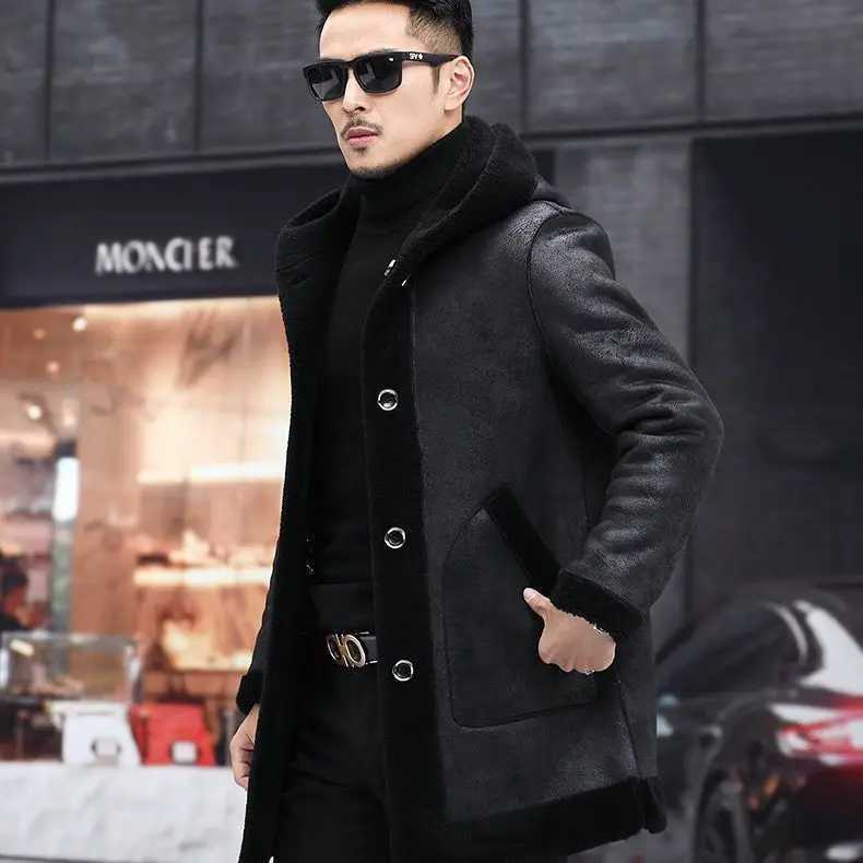 Winter mens real wool coat mens autumn coat mens double-sided coat Ropa Hombre coat A36 W241213