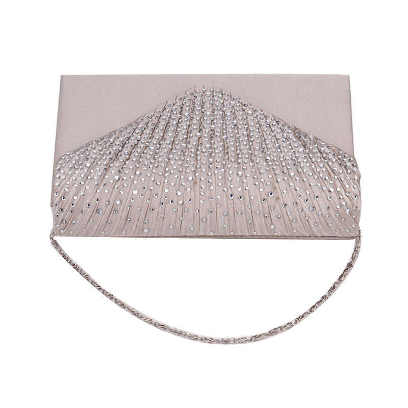 Clutch Bag High Grade Dinner Bag Ladies Evening Bag Banquet Bag Silk Diamond Envelope Bag Hand Bag 240920