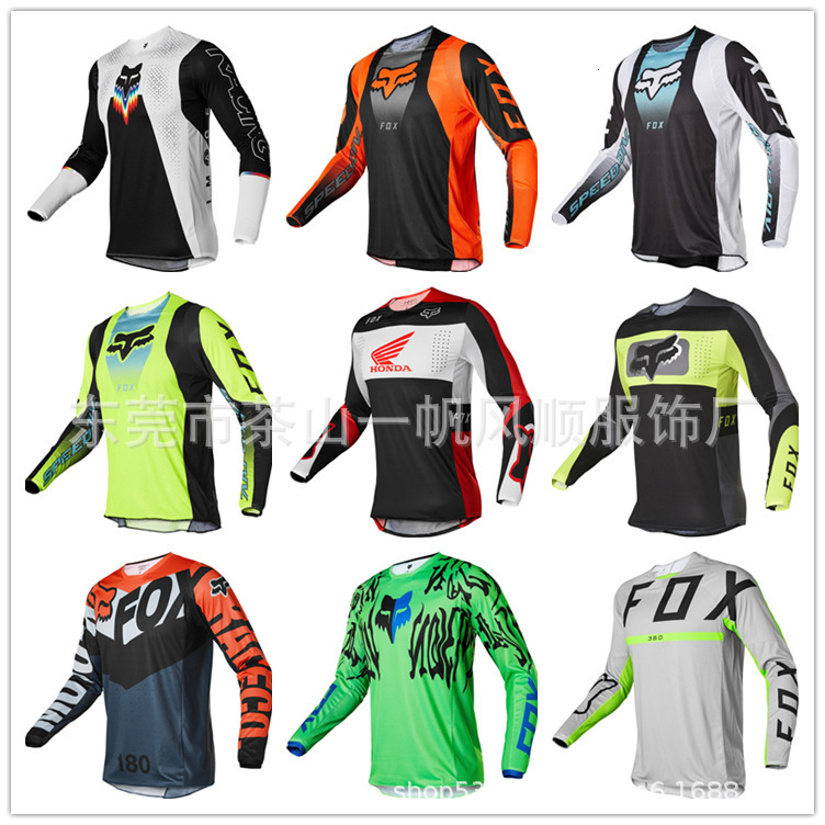 Men's T-shirts Off-road Motorcycle Clothes Foxs Cycling Long Sleeve Top Mens Summer Sweat Wicking Racing C1b2