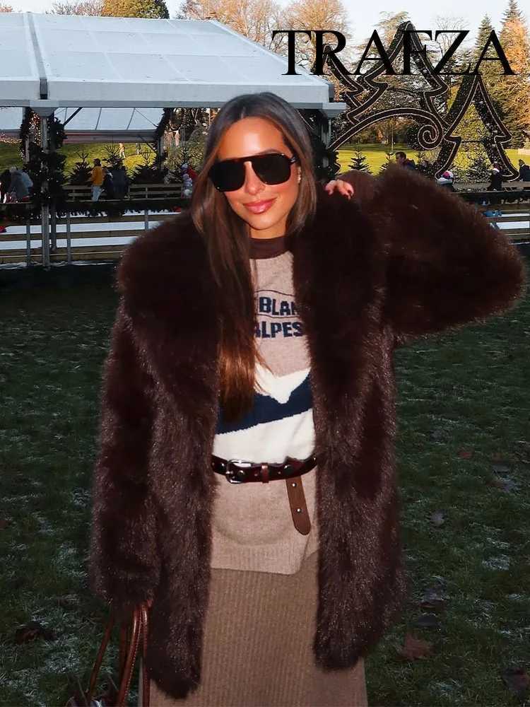 Womens Winter Fashion Coat Solid Down Collar Long Slves Belt Decoration Womens Retro Thick Warm Coat X241214