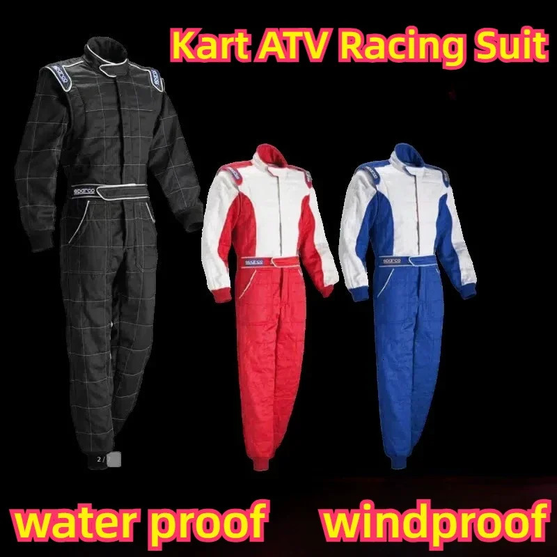 Motorcycle Jacket Adult Kart Jumpsuit ATV Suit Off-road Vehicle Racing Motorcycle Track Off-road Waterproof Karting Suit 241213