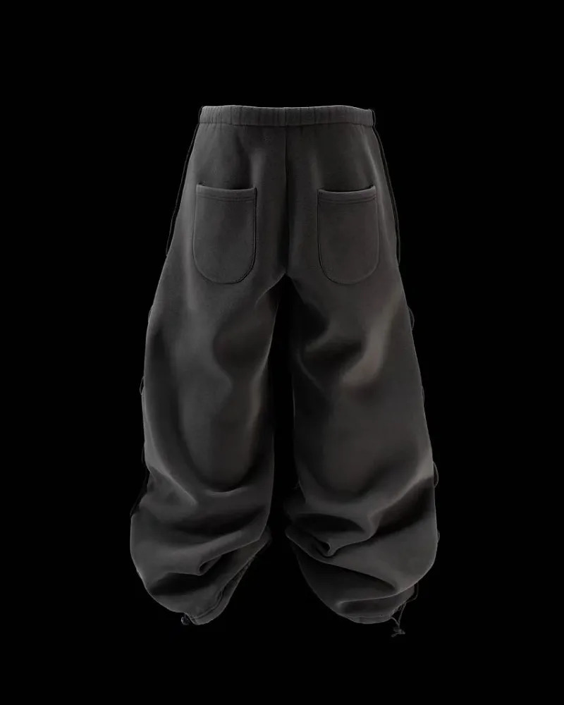Fashion Harajuku Streetwear Men Y2k pants Hip hop trend casual wideleg Retro High Street Goth couple baggy sweatpants 241214