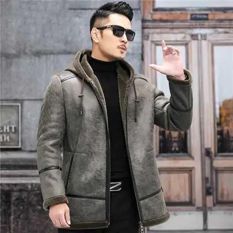 2024 New Winter Two Side Wear Men Sheep Shearing Clothing Real Fur Coat Man Natural Lamb Fur Men Leather Jacket B378 W241213