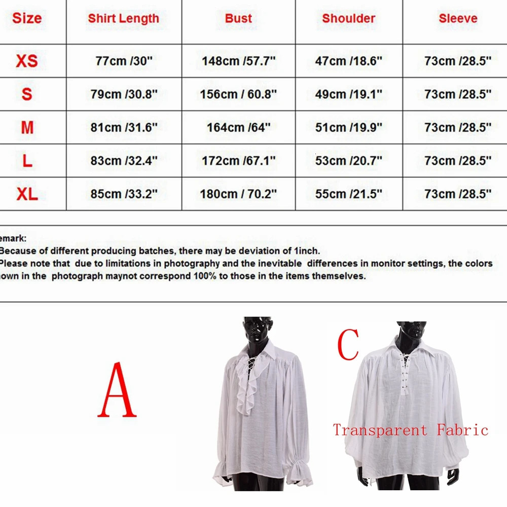 Mens Pirate Shirt Prince Poet Shirts Medieval Buccaneer Frills Lace Up Renaissance Vintage Gothic Blouse Tops 241213