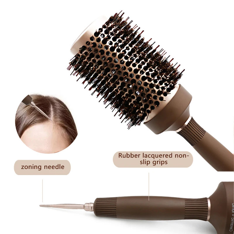 Curling Comb Professional Anti Static Hair Combs High Temperature Resistant Aluminum Tube Ceramic Comb Salon Tools 241213