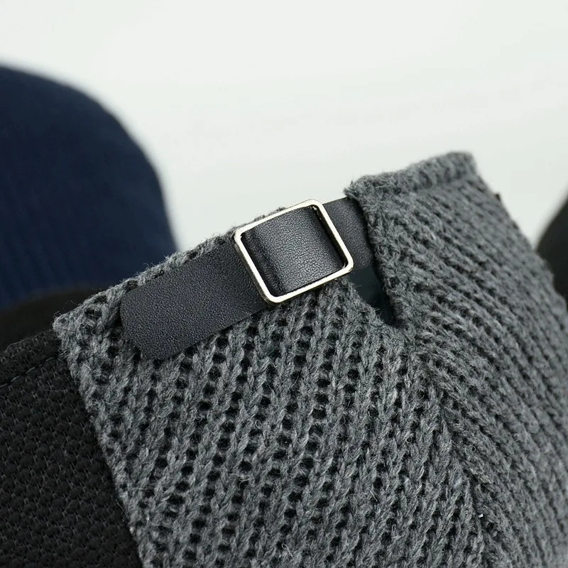 Men sboy Hats Thick Autumn Winter Vintage Herringbone Octagon Cap Casual knitted Berets Gatsby Flat Hat Color Matching Cap 241214