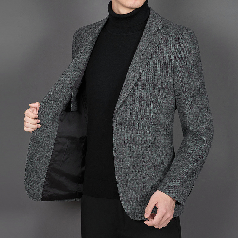 V1214New solid color suits for men business casual menswear middle-aged high-end professional non-iron suits