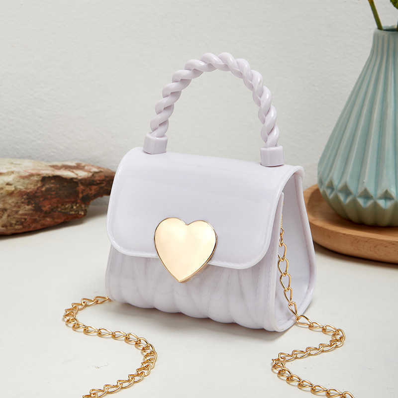 New Womens Bag Love Jelly Bag Womens Handbag Single Shoulder Crossbody Bag Mini Small Bag