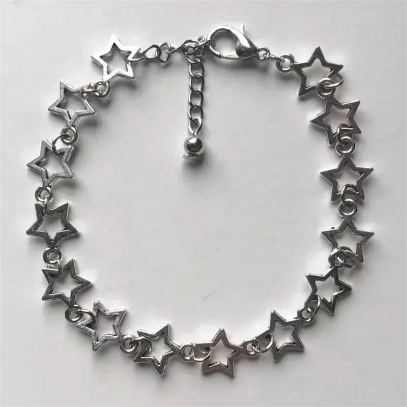 Stars charm bracelet Grunge Stars Link bracelet anime inspired bangles for women charm bracelet y2kXJ241214