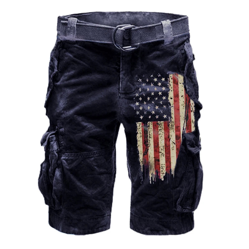 Mens fashion cover 3D printing s denim n multi pocket trend sales graphic casual shorts 241211