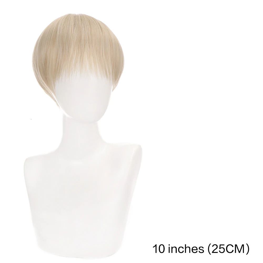 Short Straight Brown Wig Boy Synthetic Hair With Bangs For Men Male Cosplay Halloween Anime Costume Wig Heat Resistant 241213