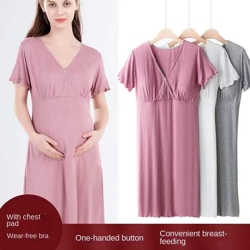 Materni Dress Summer Postpartum Nursing Dress Summer and Autumn Out Fashion Summer Materni Dress Materni DressXJ241213
