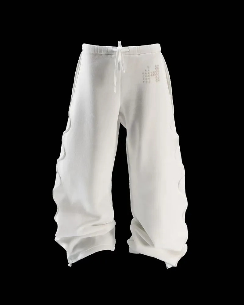 Fashion Harajuku Streetwear Men Y2k pants Hip hop trend casual wideleg Retro High Street Goth couple baggy sweatpants 241214