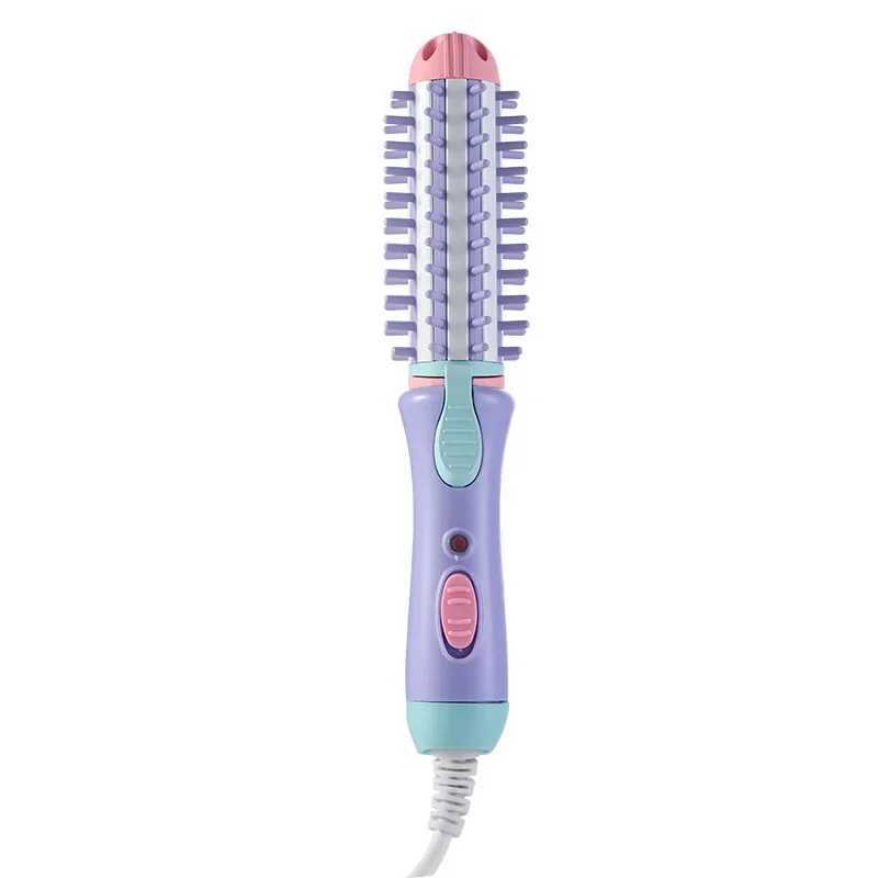Electric curler iron dryer travel straightener curler hot brush W241214