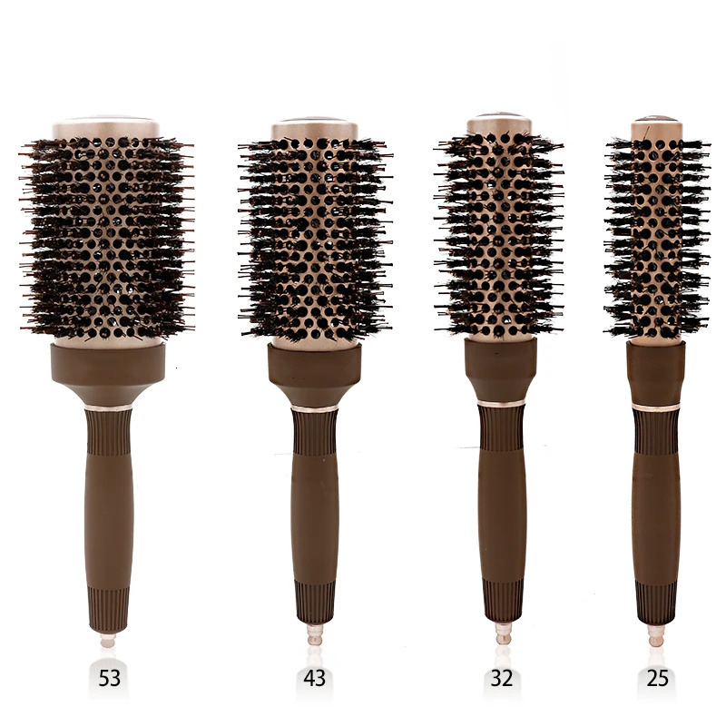 Curling Comb Professional Anti Static Hair Combs High Temperature Resistant Aluminum Tube Ceramic Comb Salon Tools 241213