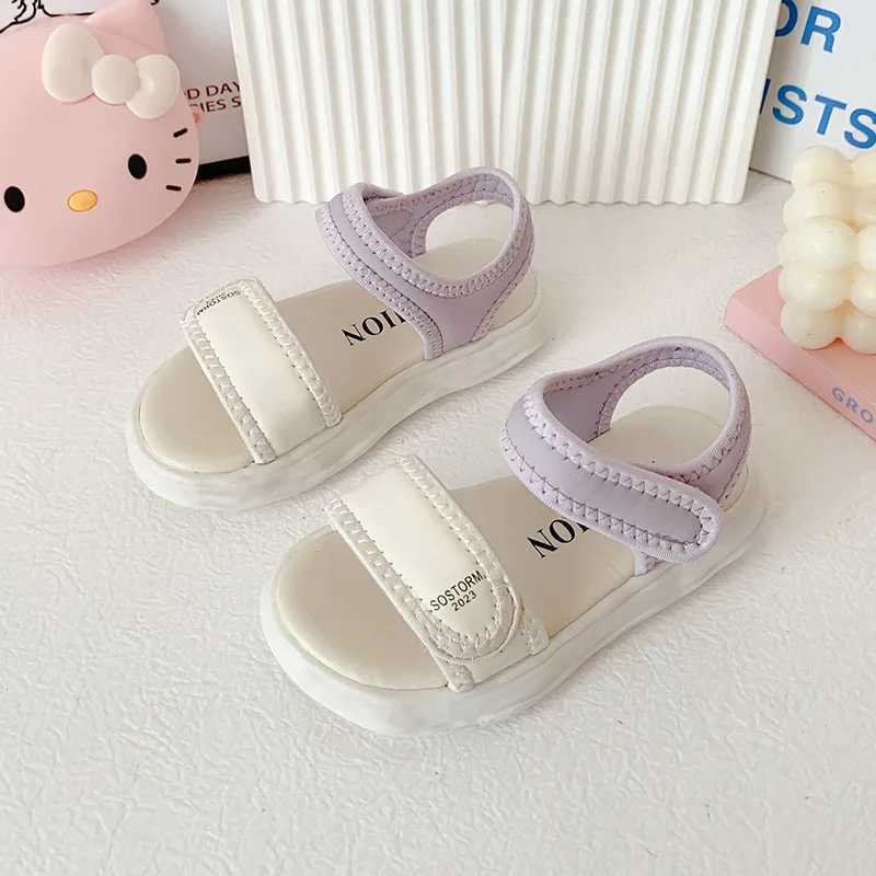 Sandals 2024 New Summer Children Casual Shoes Boys Beach Sandals Kids Lightweight Closed Toe Baby Sport Sandals for Girls Eu Size 26-34 H241213