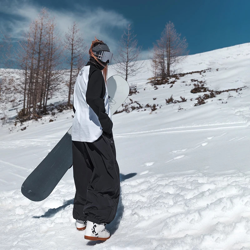 Ski pants are waterproof wear-resistant and windproof Single board skiing for men and women 241213