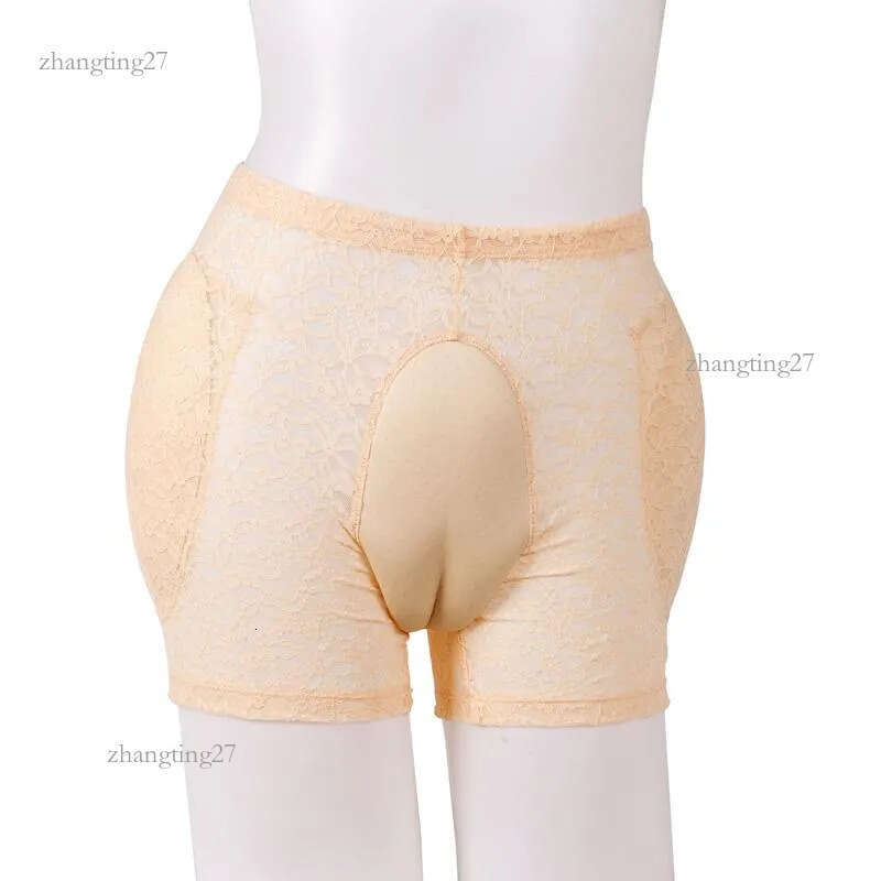 Lace Fake Vagina Underwear Control False Pussy Panty Gaff Panties For Drag Queen Crossdresser Transgender Sexy Gay Underpants