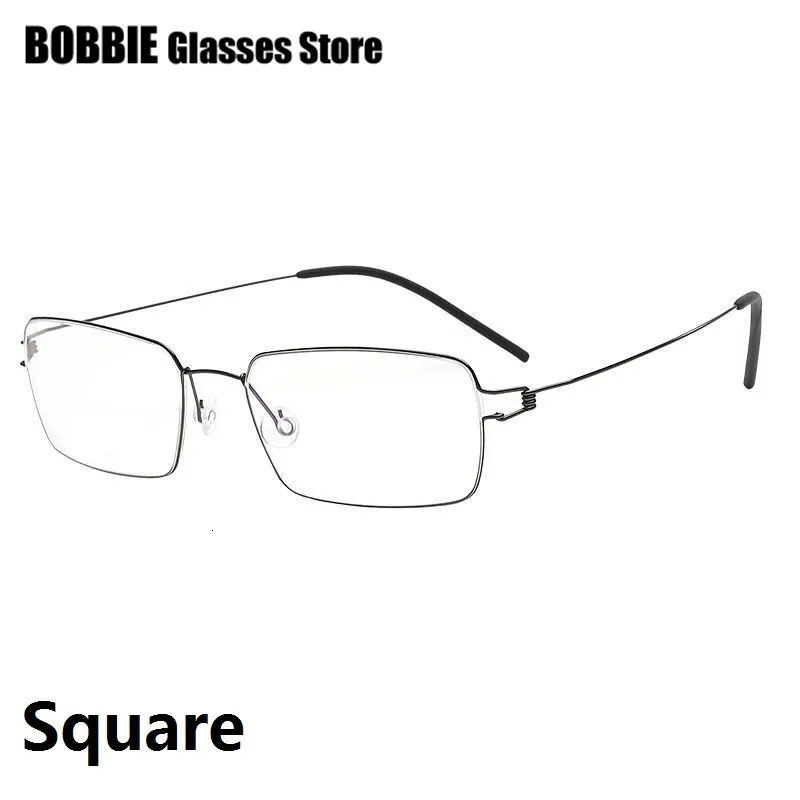 Glasses Frames Men Air Rim Screwless Eyewear Eyeglasses Women Morten Round Square Oval Denmark Korean n 241213
