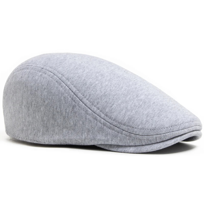 sboy Caps Men Casual Vintage Beret Knitted Cotton Cabbie Hat Autumn Winter Fashion Women Warm Flat Cap Unisex Adjustable 241214